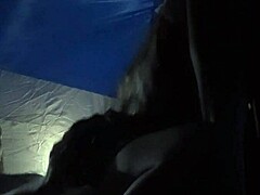 Slutty camping trip results in massive cumshot